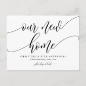 Nieuw thuisadres, Briefkaart kennisgeving verplaat (Voorkant)