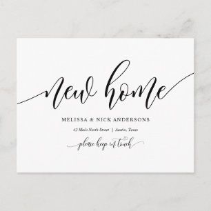 Nieuw thuisadres, Briefkaart kennisgeving verplaat