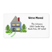 Nieuw thuisadres etiket (Voorkant)