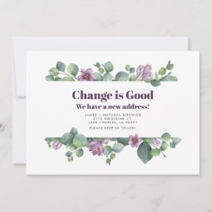 Nieuw thuisadres Eucalyptus Moving Aankondiging