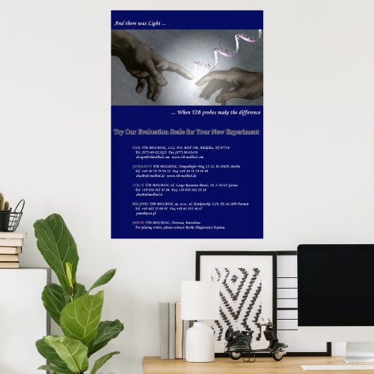 Nieuw TIB Molbiol-Poster Poster (Thuiskantoor)