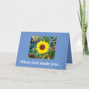 Nieuw toen God je maakte... Happy Birthday-kaart Kaart