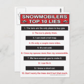 Nieuw-top-10-leugens-groot-rood Briefkaart (Voorkant / Achterkant)