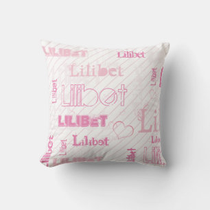 NIEUW! Trendy BFF Girls Name Pink Sister Daughter Kussen
