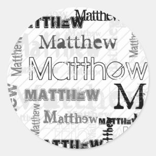 NIEUW! Trendy Kinder NAMED Ronde Sticker