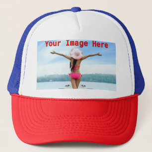 NIEUW! Trucker Hoed - Rood Wit Blauw - Aanpassen Pet