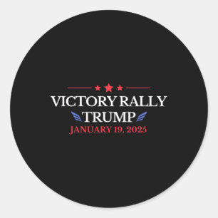 NIEUW! Trump-overwinning historisch Ronde Sticker