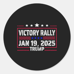 NIEUW! Trump Victory is historisch gezien de laats Ronde Sticker
