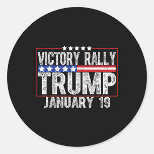NIEUW! Trump Victory Rally Mega Historic De laatst Ronde Sticker