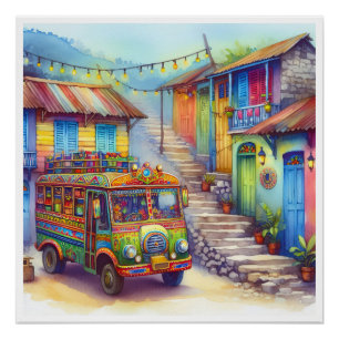 NIEUW Uniek HAÏTI, Aruba, Antigua Perfect Poster