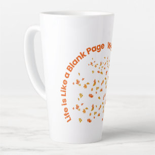 Nieuw verhaal in het leven inspirerend quote latte mok