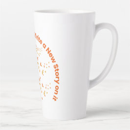 Nieuw verhaal in het leven inspirerend quote latte mok