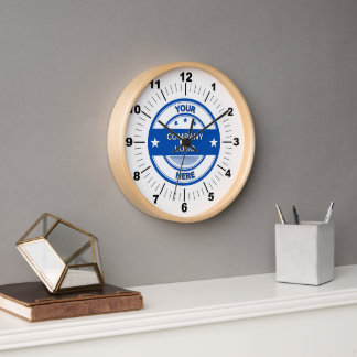 NIEUW! Wandklok, 10" Ronde Natuurlijke Houten Fram