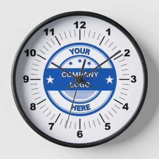 NIEUW! Wandklok, 10" Ronde Zwart Houten Lijst