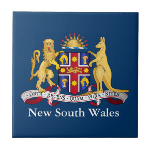 Nieuw wapenschild van Zuid-Wales Tegeltje