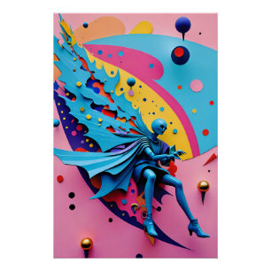 Nieuw Wave Angel Fallen - Ken Gage Art Perfect Poster