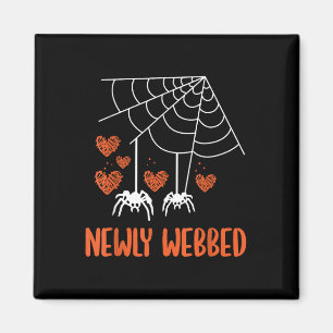 Nieuw Webbed Halloween Nieuwgetrouwde Bruid En Bru Magneet