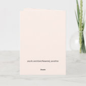 Nieuw Wenskaart Home-felicitaties Bedankkaart (Achterkant)