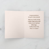 Nieuw Wenskaart Home-felicitaties Bedankkaart (Binnen)