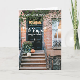 Nieuw Wenskaart voor felicitaties thuis Kaart