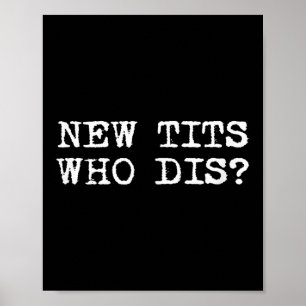 Nieuw, wie sterft_ Grappige Baan Borstimplantaten Poster