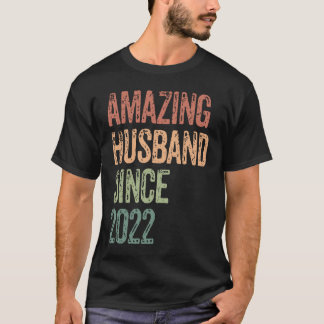 Nieuw Wo Bruiloft Jubileum Man Sinds 2022 1 T-shirt