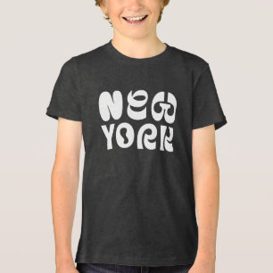 Nieuw York fancy logo ontwerp Tri-Blend Shirt