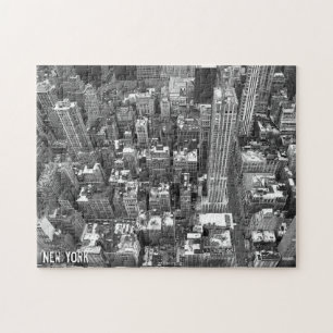 Nieuw York Puzzel Stadssilhouet New York Stad Sou
