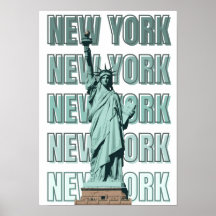 Nieuw-York standbeeld vrijheid muurdecoratie