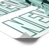 Nieuw-York standbeeld vrijheid muurdecoratie Poster (Hoek)