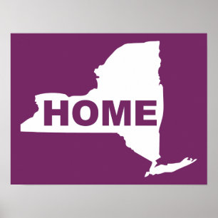 Nieuw York Thuis Poster Bord
