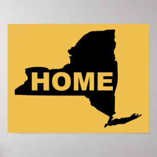 Nieuw York Thuis Poster Bord