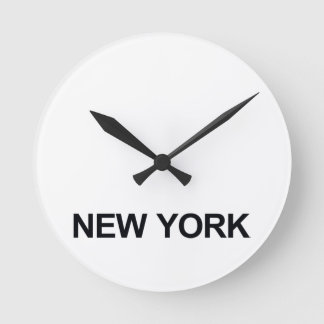 NIEUW YORK WERELDWIJDE TIMEZONE-KLOKKET RONDE KLOK