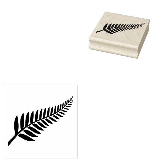 NIEUW ZEALAND FERN RUBBER STAMP 	RUBBERSTEMPEL (Gestempeld)