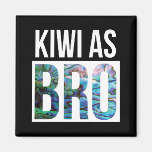 NIEUW ZEALAND KIWI ALS BRO PAUA MAGNEET