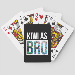 NIEUW-ZEALAND KIWI ALS BRO POKERKAARTEN