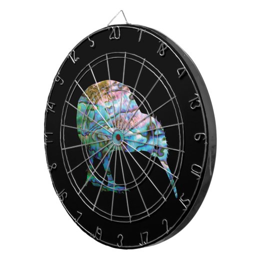 NIEUW ZEALAND KIWI PAUA DARTBOARD DARTBORD (Voorkant Rechts)