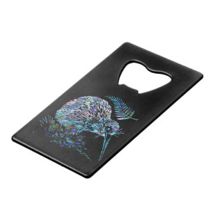 NIEUW-ZEALAND KIWI PAUA KREDIETKAART FLESSENOPENER