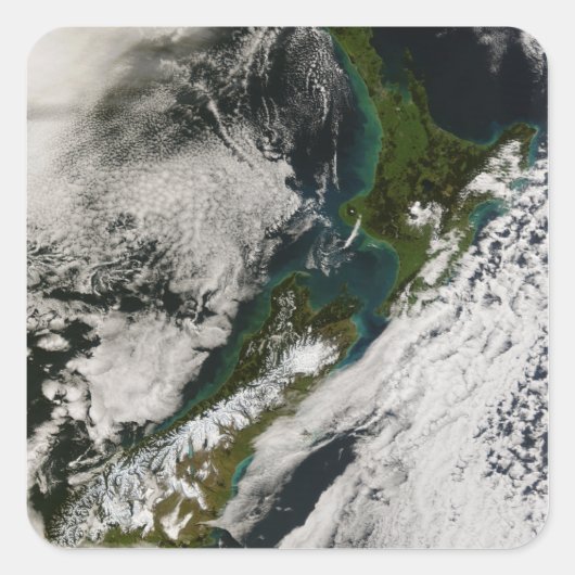 Nieuw-Zeeland 3 Vierkante Sticker (Voorkant)