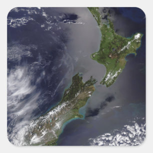 Nieuw-Zeeland 4 Vierkante Sticker