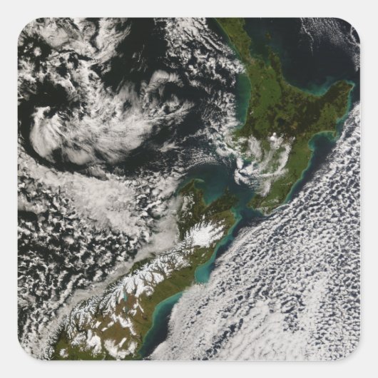 Nieuw-Zeeland 5 Vierkante Sticker (Voorkant)