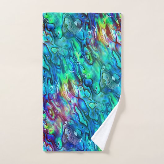 Nieuw-Zeeland Abalone Paua Shell Pattern 1 Bad Handdoek (Handdoek)