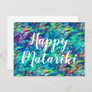 Nieuw-Zeeland Abalone Paua Shell Pattern 1 Briefkaart