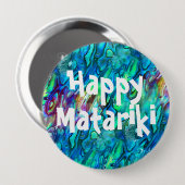 Nieuw-Zeeland Abalone Paua Shell Pattern 1 Button (Voorkant /achterkant)