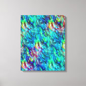 Nieuw-Zeeland Abalone Paua Shell Pattern 1 Canvas Afdruk (Voorkant)