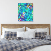 Nieuw-Zeeland Abalone Paua Shell Pattern 1 Canvas Afdruk (Insitu (Slaapkamer))