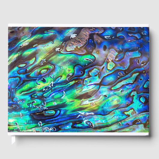 Nieuw-Zeeland Abalone Paua Shell Pattern 1 Gastenboek (Voorkant)