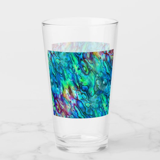 Nieuw-Zeeland Abalone Paua Shell Pattern 1 Glas (Voorkant)