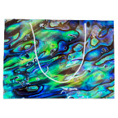 Nieuw-Zeeland Abalone Paua Shell Pattern 1 Groot Cadeauzakje (Achterkant)