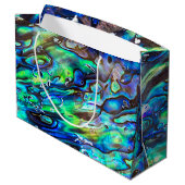 Nieuw-Zeeland Abalone Paua Shell Pattern 1 Groot Cadeauzakje (Achterkant Gekanteld)